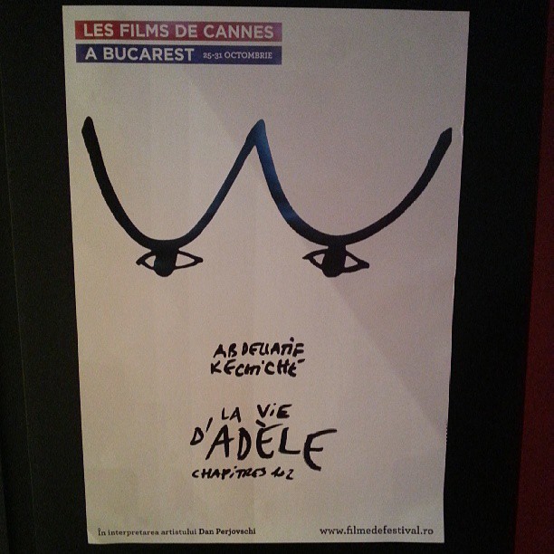 poster Adele pentru Les Films de Cannes a Bucarest 2013, realizat de Dan Perjovschi